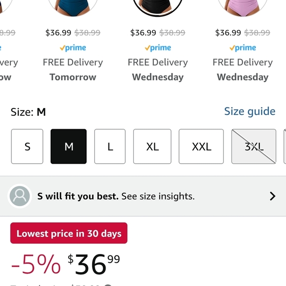 Pink and Black Women's Swimsuit - Picture 5 of 6